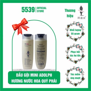 Dầu gội mini du lịch Adolph trọng lượng 55 gr giúp tóc óng mượt, lưu hương dài lâu dễ mang theo bên người  – Shop 5539