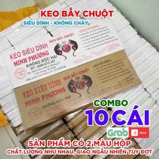10 Tấm Keo Bẫy Chuột Siêu Dính - Để lâu, tái sử dụng nhiều lần