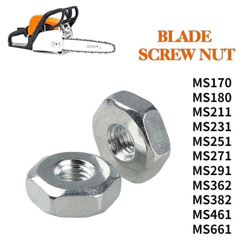 1 Cặp Đai Ốc M8 Cho Máy Cưa Xích STIHL MS170 MS180 MS211 MS231 MS251 MS271 MS291 MS362 MS382 MS461 MS661