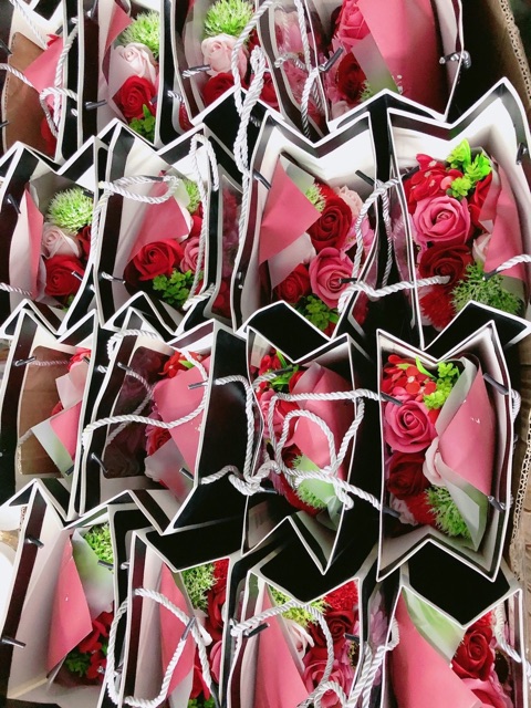 Bó Hoa Hồng Sáp Flower Soap 2019 (đỏ)