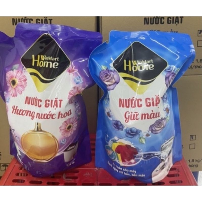 Nước giặt vinmar home giữ màu, hương nước hoa túi 1,8kg (bao bì mới?