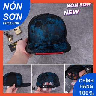 Nón Sơn Snapback xanh loang mỏ ngang bằng phong cách hip hop / Nón Snapback Nón Sơn chính hãng