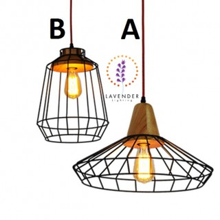 Đèn thả lồng sắt TH027