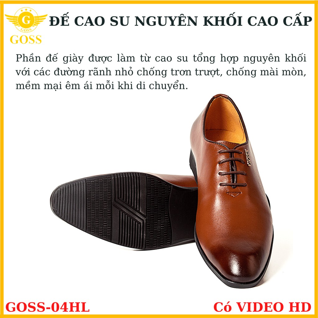 ️🏆SIÊU PHẨM️🏆 Giày Tây Nam Công Sở Da Bò Cao Cấp 04GOSS - Giày Tây Nam Dây Buộc Mũi Nhọn! | BigBuy360 - bigbuy360.vn