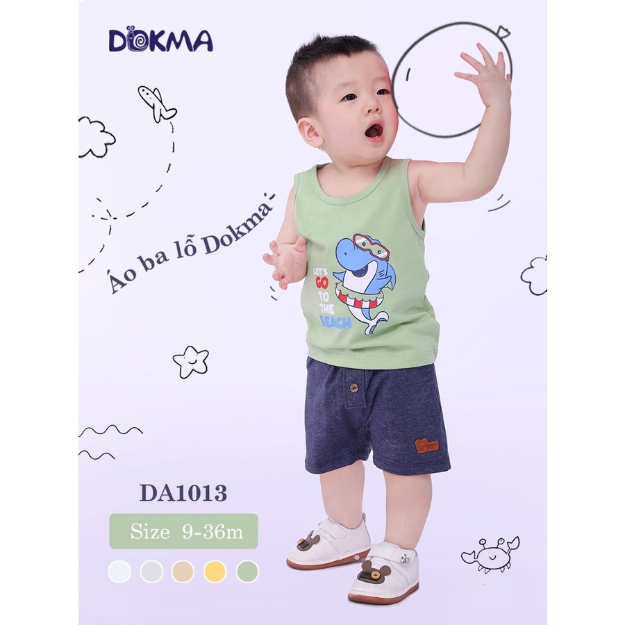 DA1013/917 Áo ba lỗ cotton bé trai Dokma (9-36M)