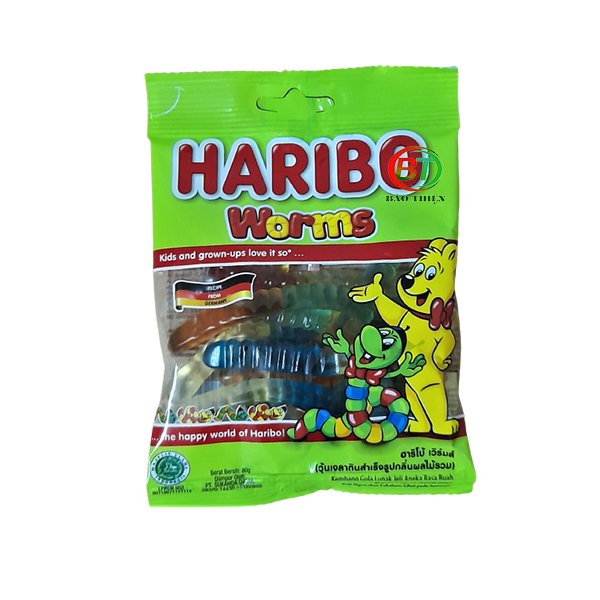 (Nhiều vị) Kẹo dẻo Haribo của Đức 80g