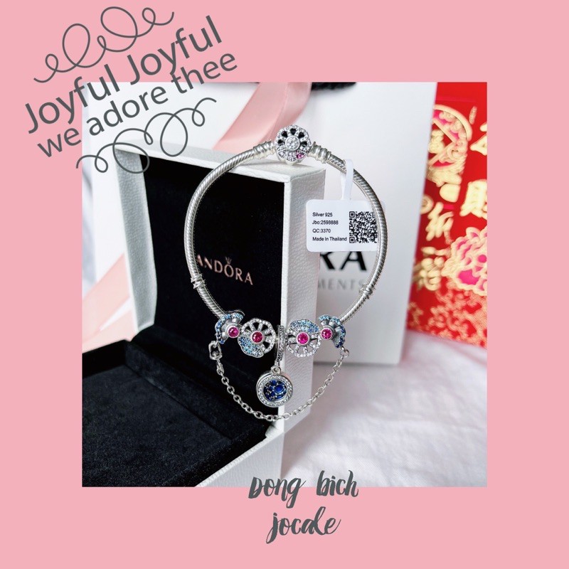 Set vòng charm bạc s925 mix sẵn loại Cao Cấp chuẩn bạc - Đông Bích Silver