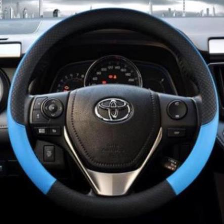 Bọc vô lăng ô tô phù hợp các dòng xe có đường kính vô lăng 38cm - chất liệu da PU mềm