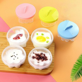 Khuôn hấp trứng, khuôn làm bánh flan cho bé hình thú kèm chổi silicon quét dầu (Bộ 4 khuôn: GẤU,THỎ,CHÂN GẤU,CUA)