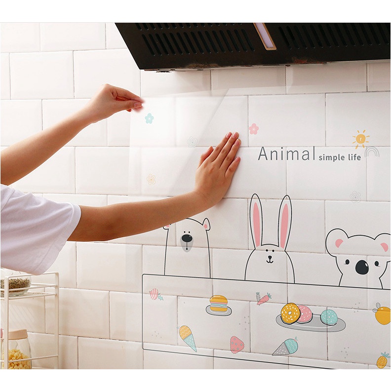 Decal dán bếp chống dầu mỡ / Decal dán tường trang trí
