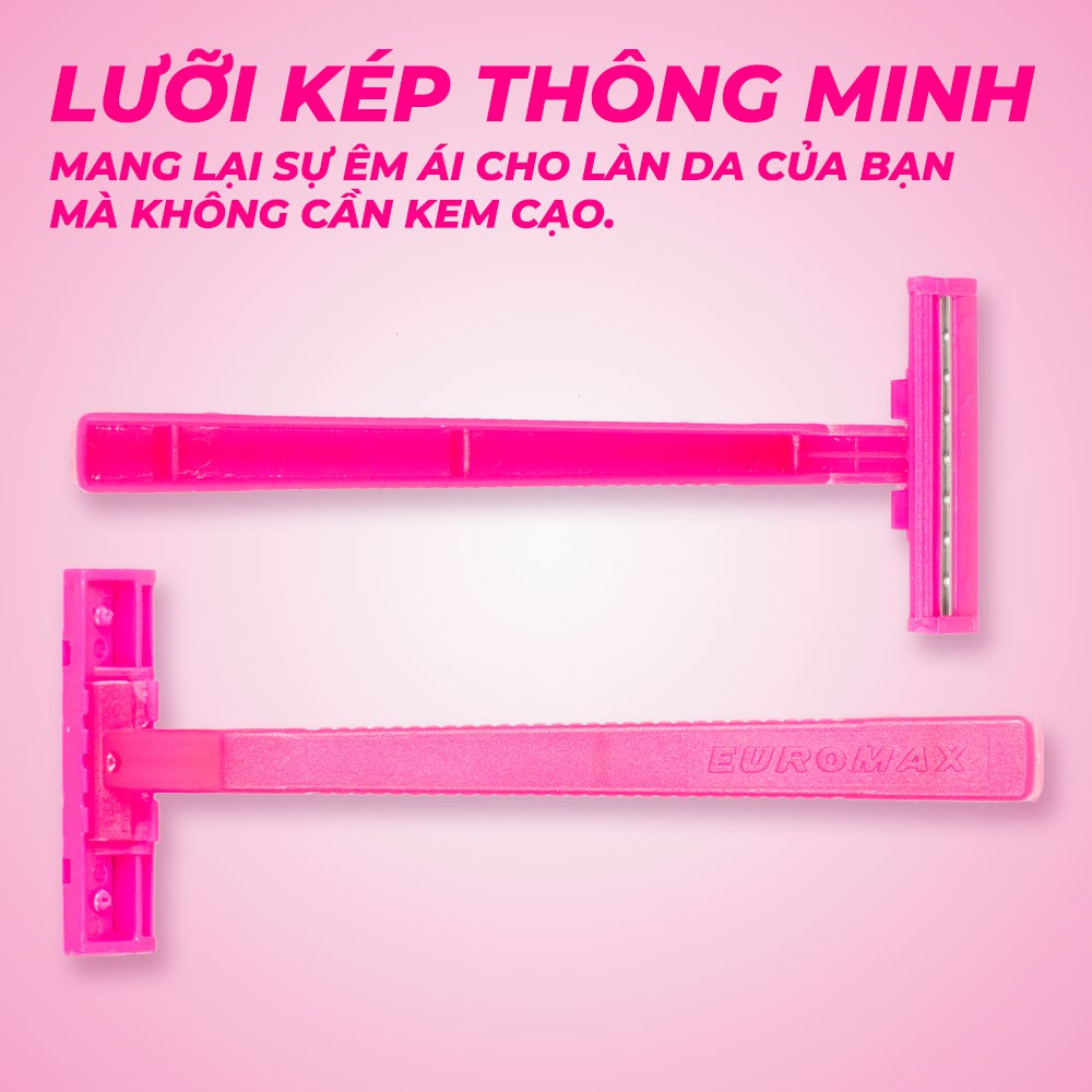 Combo 18 Cây Dạo Cao Nữ LiYu Cán Nhựa 2 Lưỡi