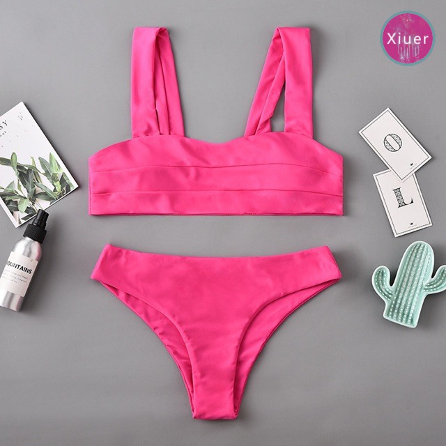 Korean style swimwear, sexy high-waist bikini, high-quality fabrics, with sponge pads, beachwear#Y06 | BigBuy360 - bigbuy360.vn