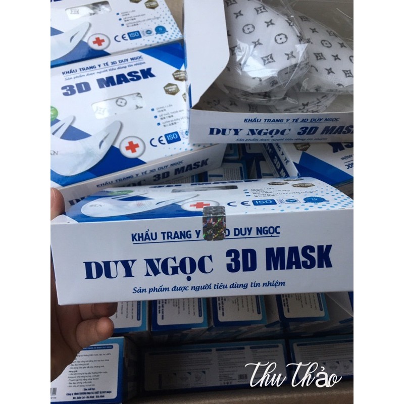 Hộp 50 chiếc khẩu trang 3D Mask Duy Ngọc họa tiết LV kháng khuẩn | BigBuy360 - bigbuy360.vn