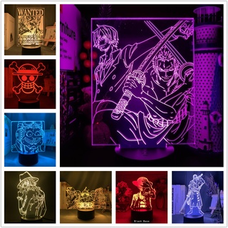 Đèn LED 3D Hình Nhân Vật Chopper Luffy Zoro Sauron Trong Phim Hoạt Hình One Piece Với 7 Màu Khác Nhau Dùng Trang Trí