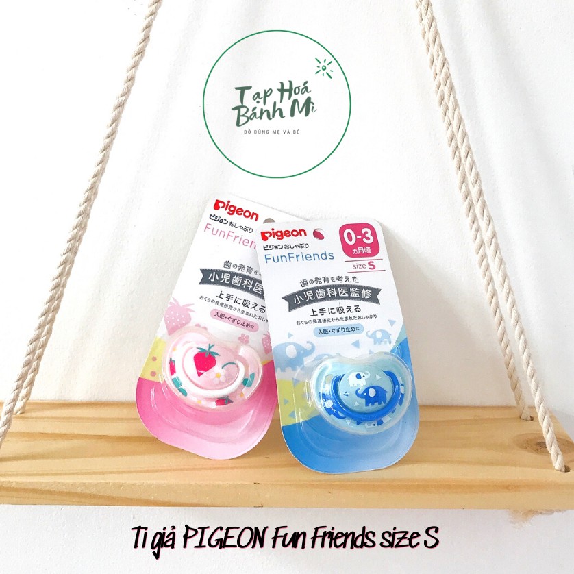 Ti giả Pigeon Fun Friends size S cho trẻ 0-3 tháng tuổi