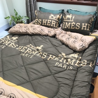 Bộ chăn ga gối poly , chĂn trần liền ruột y hình hoạ tiết được in trực tiếp trên vải siêu sang chảnh , siêu xinh đẹp
