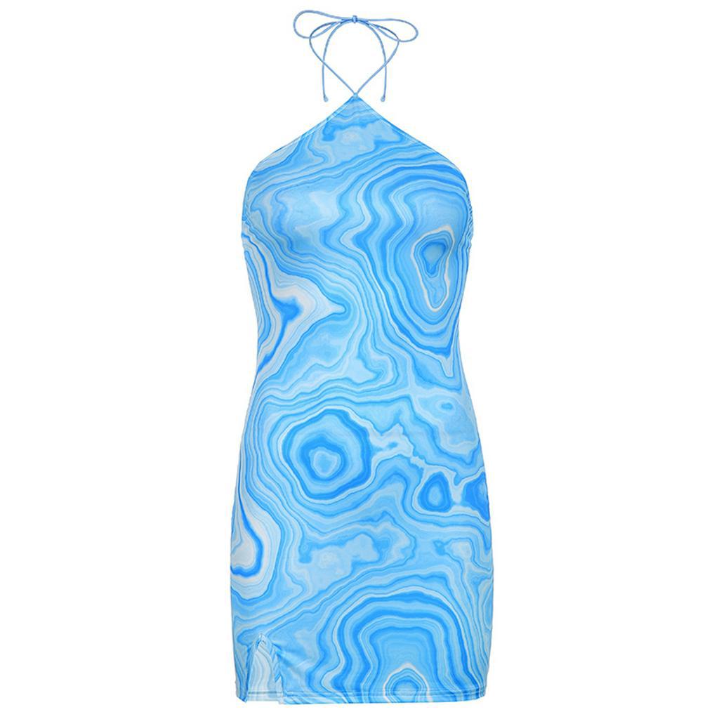 Đầm không tay Họa Tiết Hoa Thời Trang Quyến Rũ