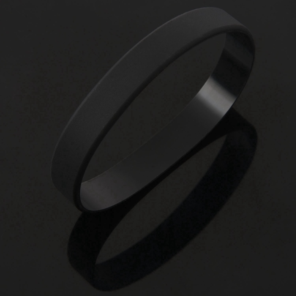 Vòng đeo tay cao su silicone co giãn thiết kế đơn giản thời trang