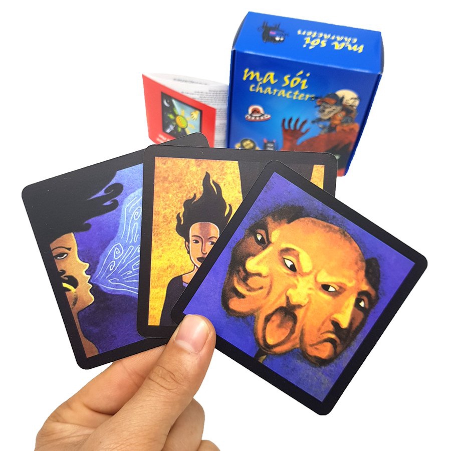 Bài Ma Sói Việt Hoá (New moon+Characters+Characters plus) Boardgame Màu Xanh