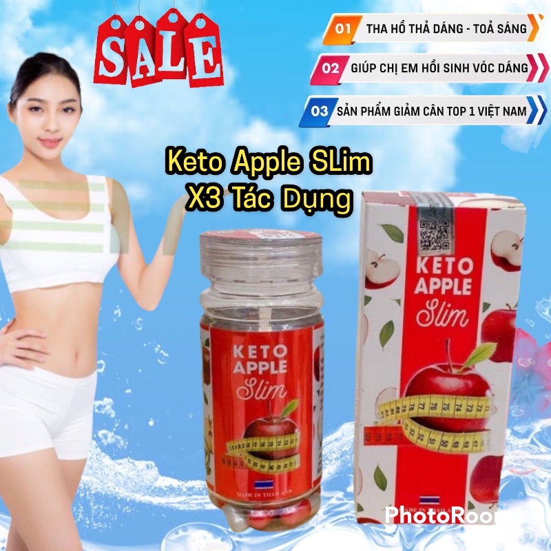 Giảm Cân Keto Apple Slim Táo [ Bản CAo Cấp - Cho Người Lờn Chai Lì]
