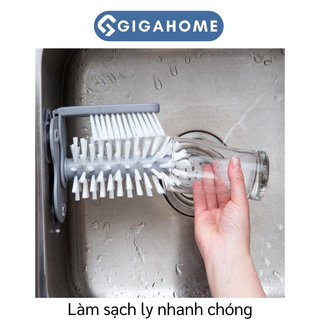 Cọ Rửa Ly Cốc Gắn Bồn Rửa Chén Đa Năng GIGAHOME Hít Chân Không Chắc Chắn 7719