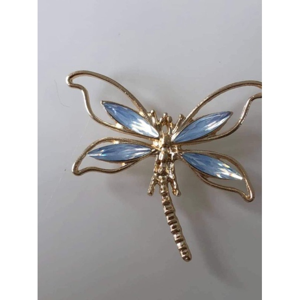 (1 cái)Center kim loại hình con chuồn chuồn 45*58mm, nguyên liệu làm trâm cài tóc cổ trang, nguyên liệu diy