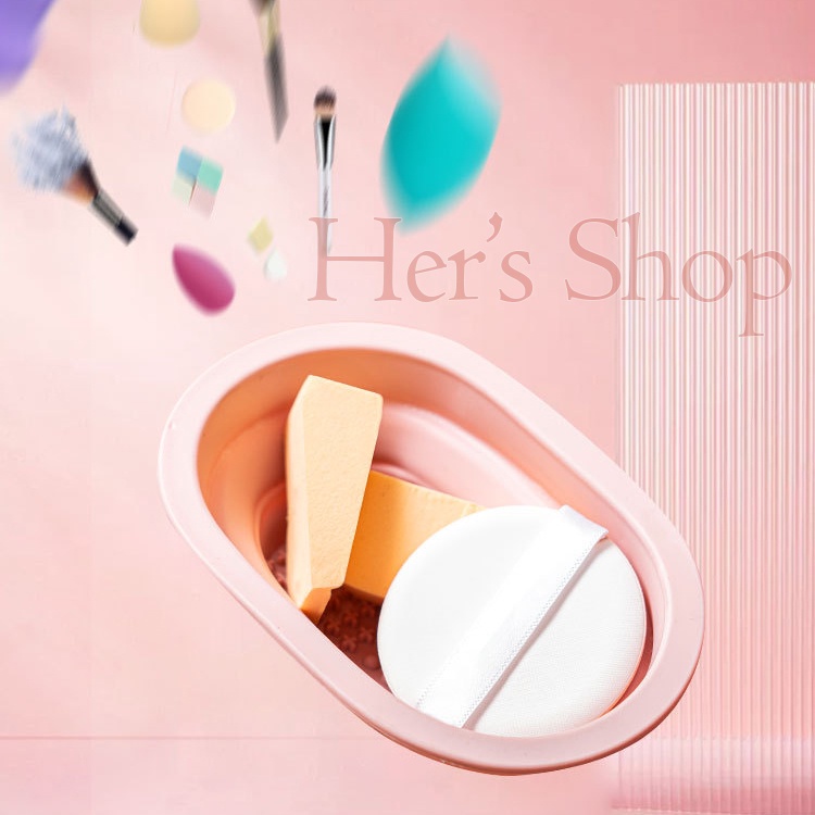 Miếng Rửa Cọ Trang Điểm Gấp Gọn Tiện Lợi - Dụng Cụ Vệ Sinh Cọ Make Up Chất Liệu Silicone Cao Cấp