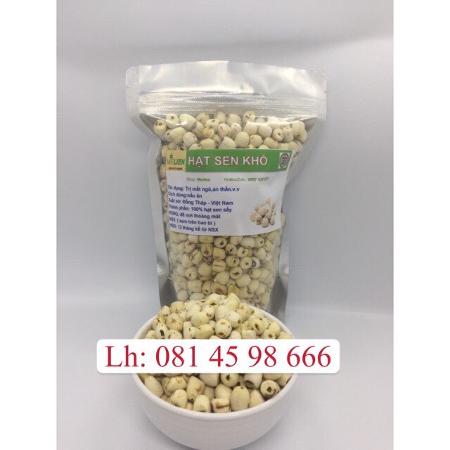 [ HCM ] hạt sen khô gói 500gram