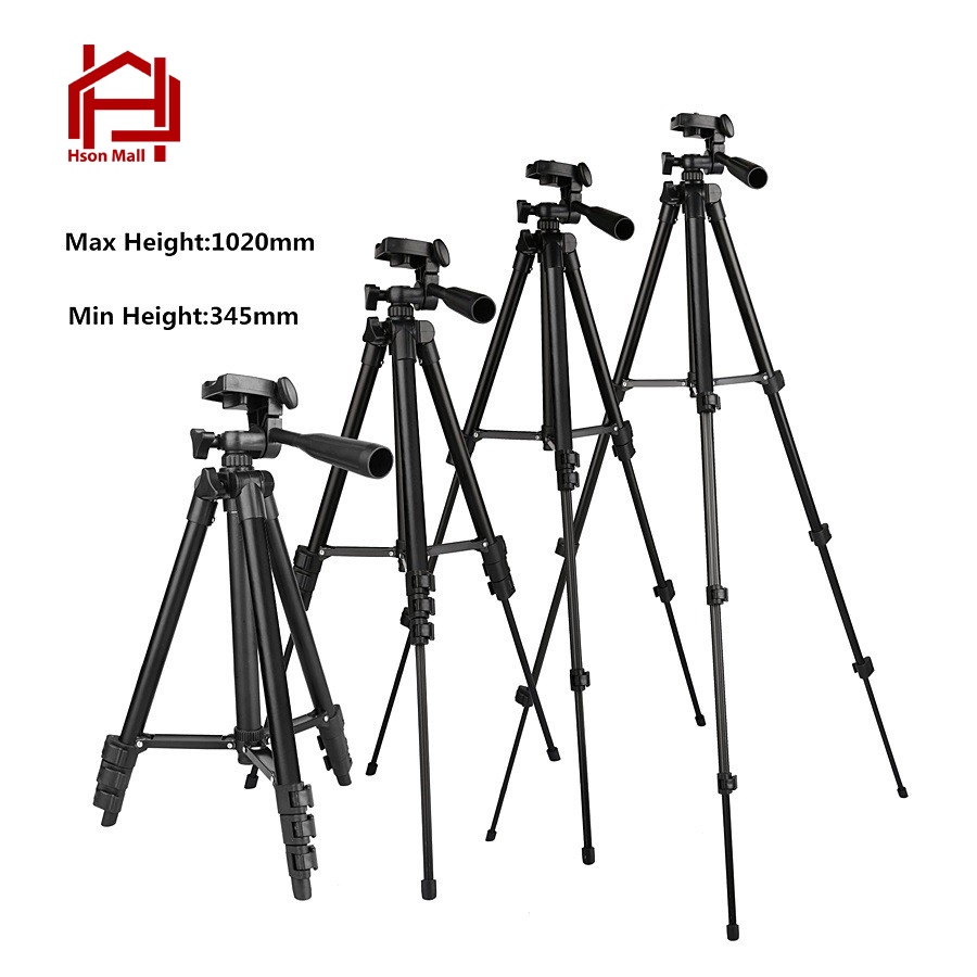 Gậy chụp ảnh 3 chân TRIPOD CAO CẤP, giá đỡ HSON quay phim, chụp ảnh, livestream tự sướng M3110 - M3120