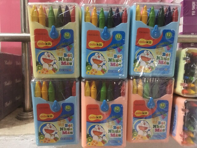 Bút sáp mầu thiên Long hộp nhựa