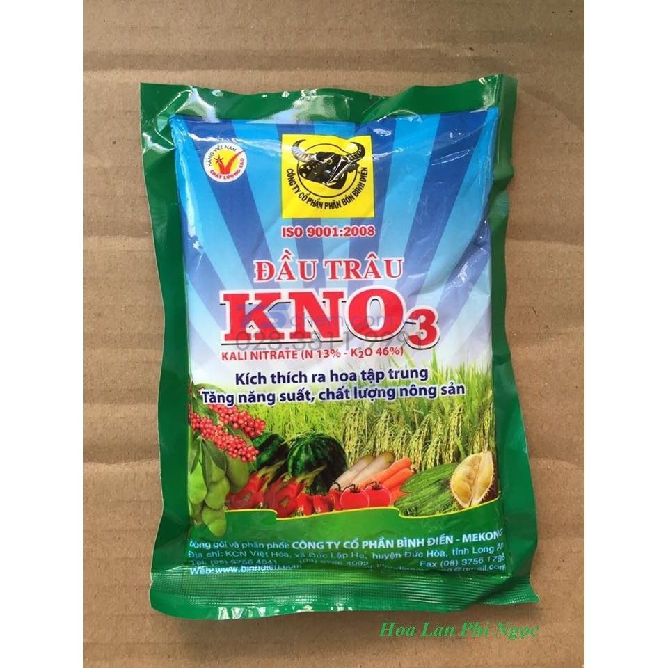 Phân kali trắng KNO3 200g kích ra hoa đậu trái tập trung (NPK 13-0-46)(kali nitrate - potassium nitrate)