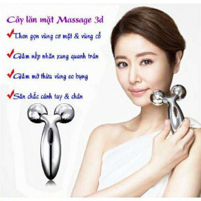 Thanh lăn massage mặt 3D - máy massage mặt cổ body