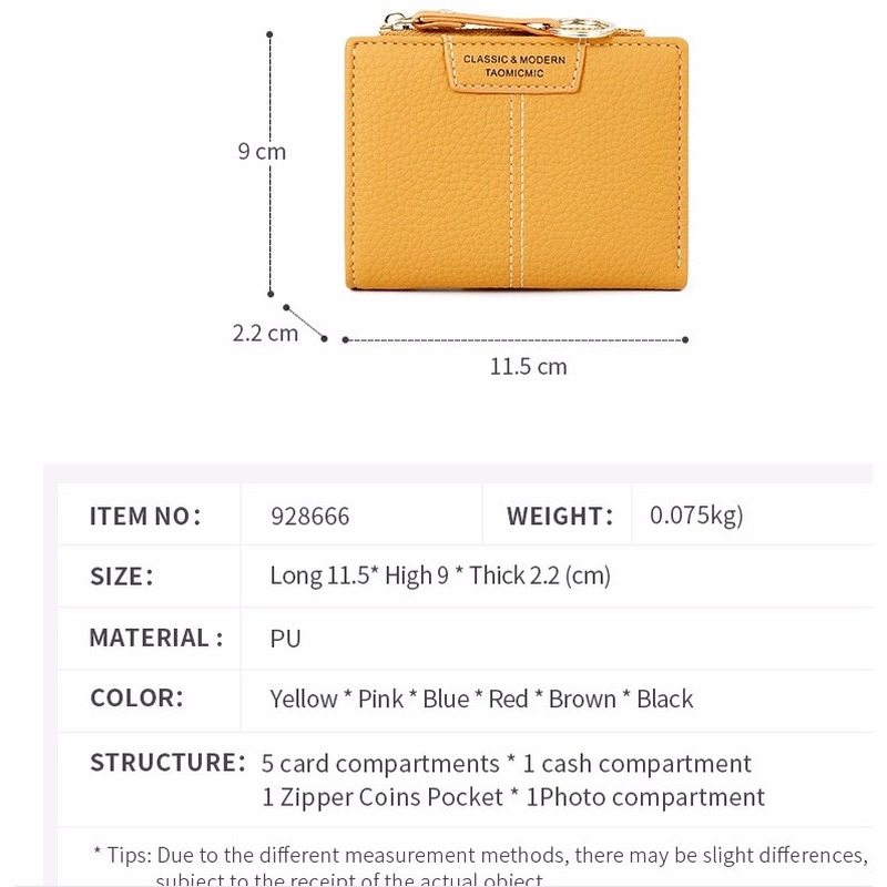 Ví cầm tay IELGY dáng ngắn nhiều ngăn thời trang cho nữ