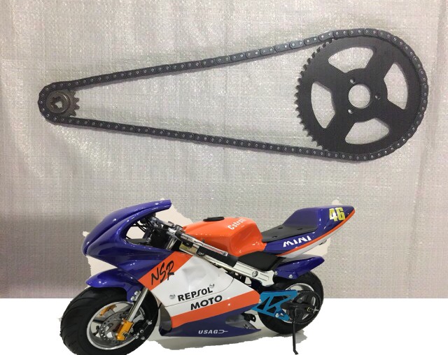 Xích xe moto mini 50cc - Sên xe ruồi mini 50cc