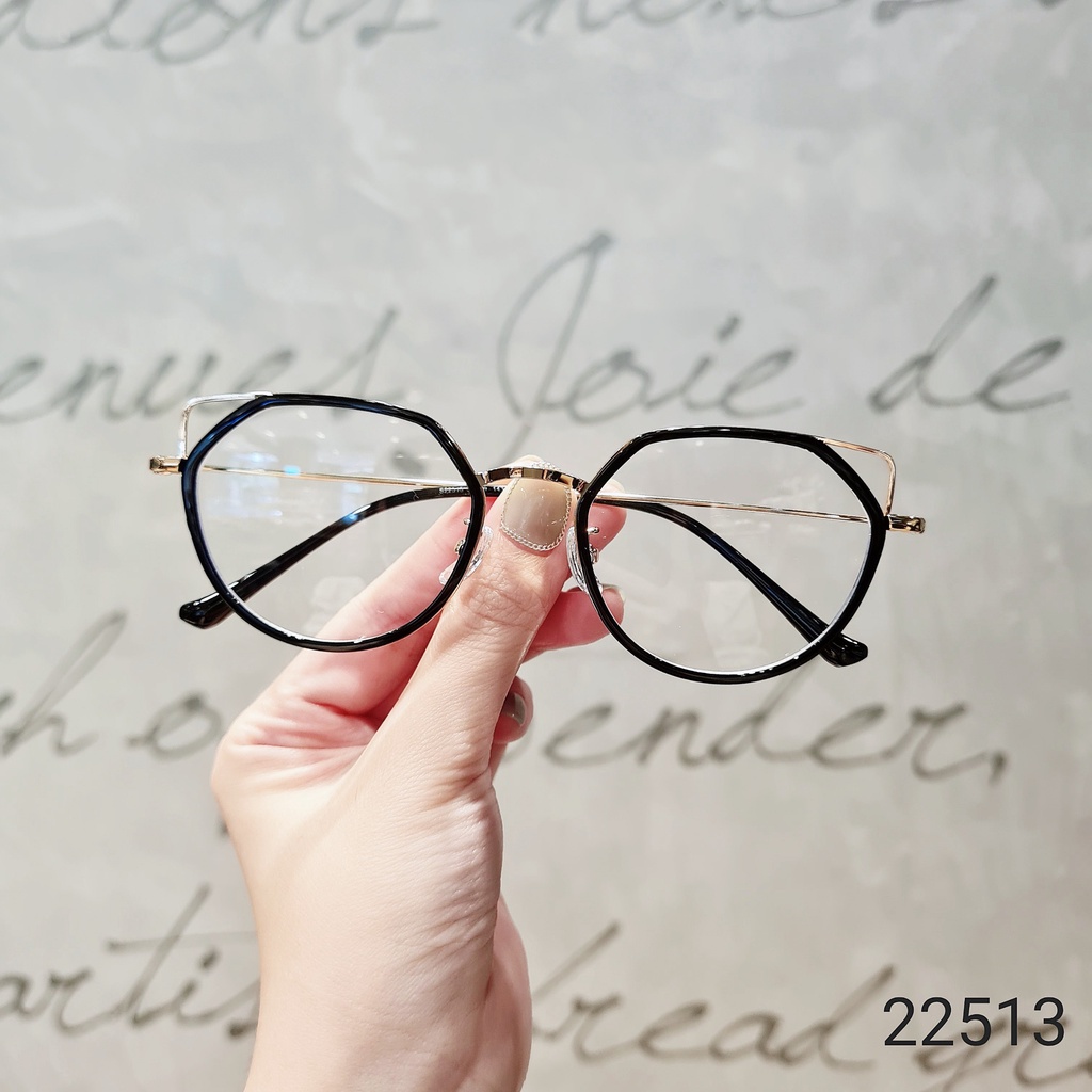 Gọng kính tròn nam nữ LILYEYEWEAR chất liệu nhựa cứng cáp thanh nhẹ màu sắc phong phú dễ đeo 22513