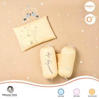 Bộ gối chặn momma baby chất modal mềm mát cho bé sơ sinh