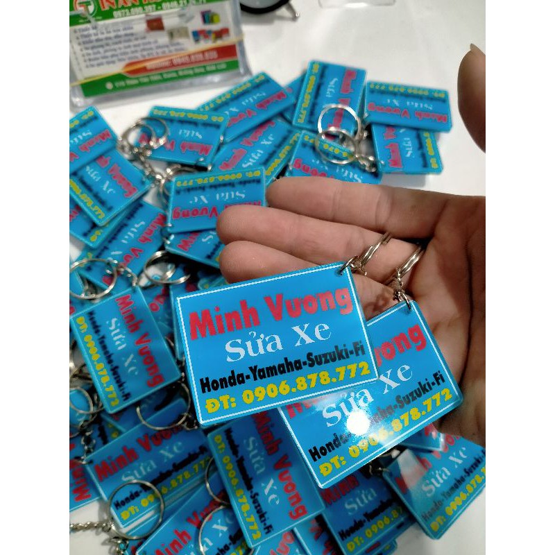 Móc khóa in hình, biển số xe theo yêu cầu chống nước, không phai màu | BigBuy360 - bigbuy360.vn