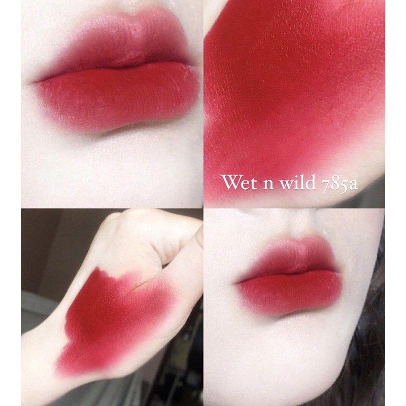 AUTH - SALE OFF SON SÁP MỊN WETNWILD PERFECT POUT MÀU 785A CLUB BRAT