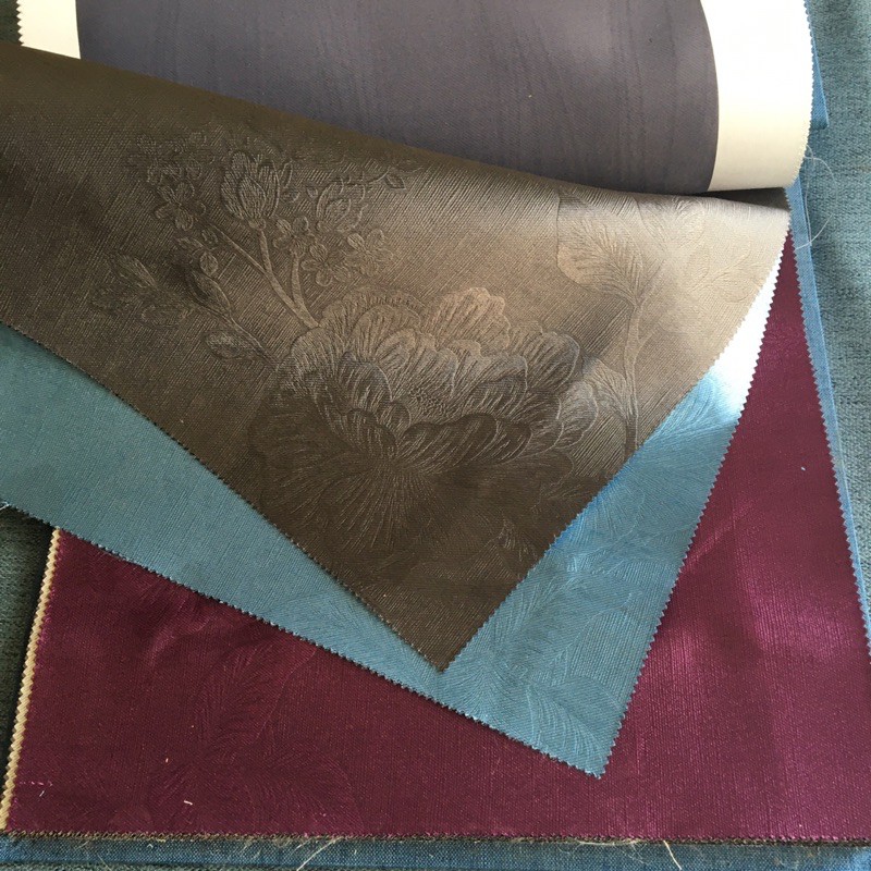 VẢI MAY RÈM, VẢI GẤM DỆT 3 LỚP, HOA VĂN CHÌM, CẢN SÁNG 80%