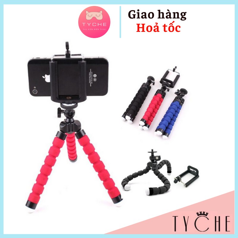 Chân Tripod Bạch Tuộc Xốp - Uốn Siêu Dẻo Mọi Địa Hình