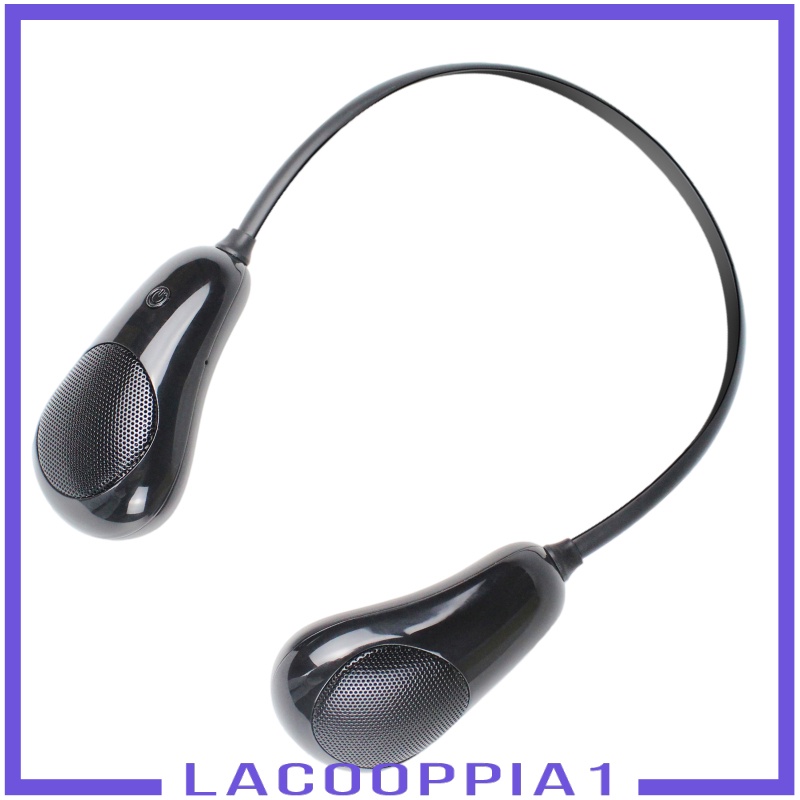 [LACOOPPIA1] Neck Bluetooth Headphone Speaker Lightweight Wearable Speaker 3D Stereo Sound Portable Headset Earphone Outdoor Indoor Hiking Handsfree Phone Call