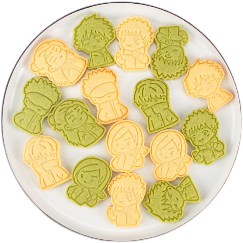 Bộ 6 khuôn cắt làm bánh quy thiết kế hoạt hình 3D tiện lợi