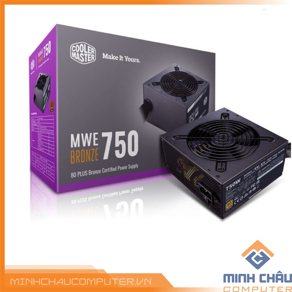 Nguồn Cooler Master MWE Bronze V2 750w (80 Plus Bronze/Màu Đen)