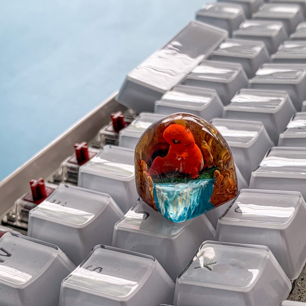 Nút bàn phím cơ máy tính - Artisan keycap - Pokemon Keycap - Resin keycaps - Dom Profile Keycap