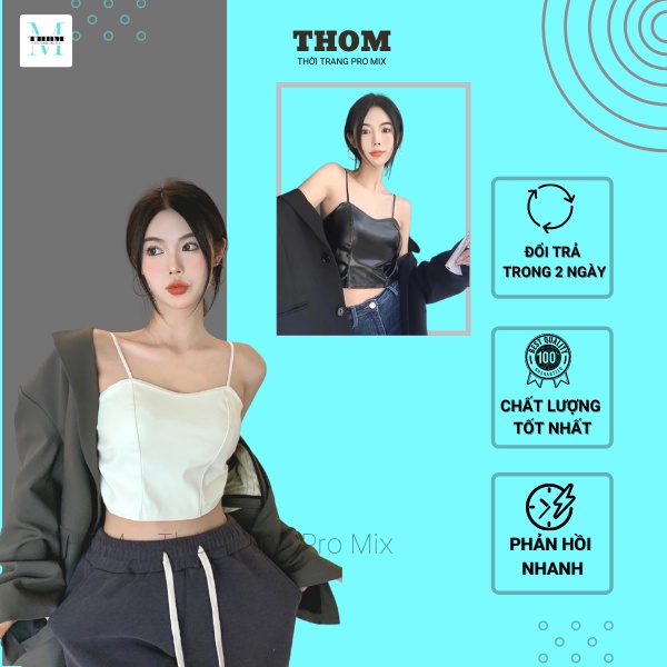 Áo Hai Dây Da Thời Trang THOM Cao Cấp | BigBuy360 - bigbuy360.vn