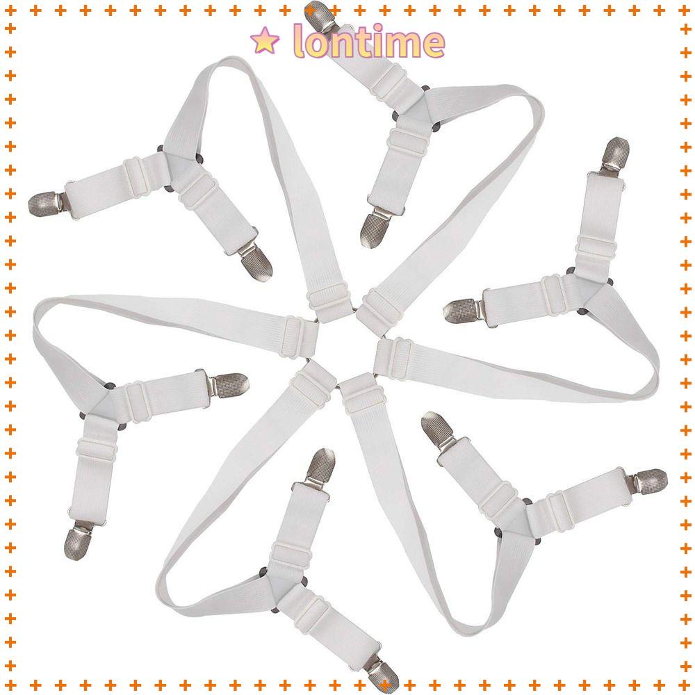 Dây đai kẹp 3 chiều 6 mặt co giãn cố định ga trải giường ngủ chống trượt nhiều màu sắ