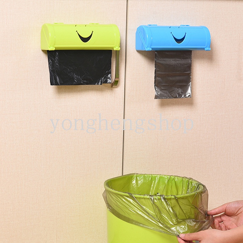 Hộp Đựng Túi Rác Gắn Tường Hình Mặt Cười Sáng Tạo