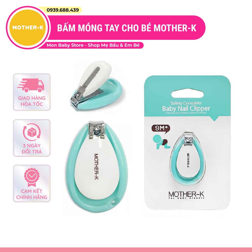 [Chính Hãng] Bấm móng tay cho bé Mother-K Hàn Quốc - Cắt móng tay cho trẻ sơ sinh