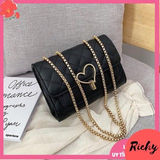Túi Xách Nữ 🔥 FREESHIP 🔥 Túi Đeo Chéo Khóa Trái Tim Siêu Đẹp Phong Cách Trẻ Trung -ms026- RichyStore