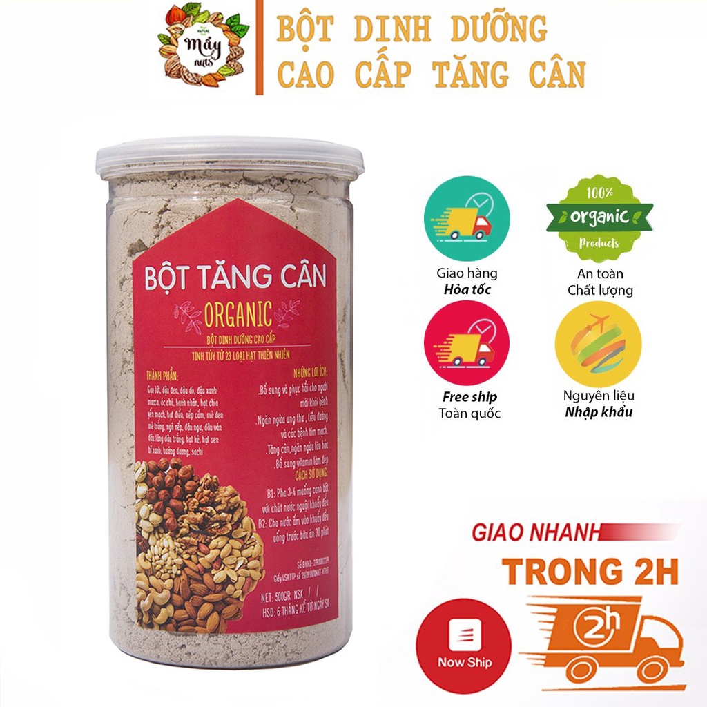 500g Bột ngũ cốc tăng cân cao cấp 23 loại hạt (không chứa đậu nành) - Mẩy Mẩy shop hạt dinh dưỡng